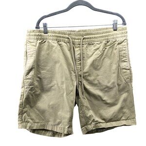 Monoprix Homme Pull On‎ Chino Shorts Mens XL (44) Drawstring Beige 8.5'' Inseam